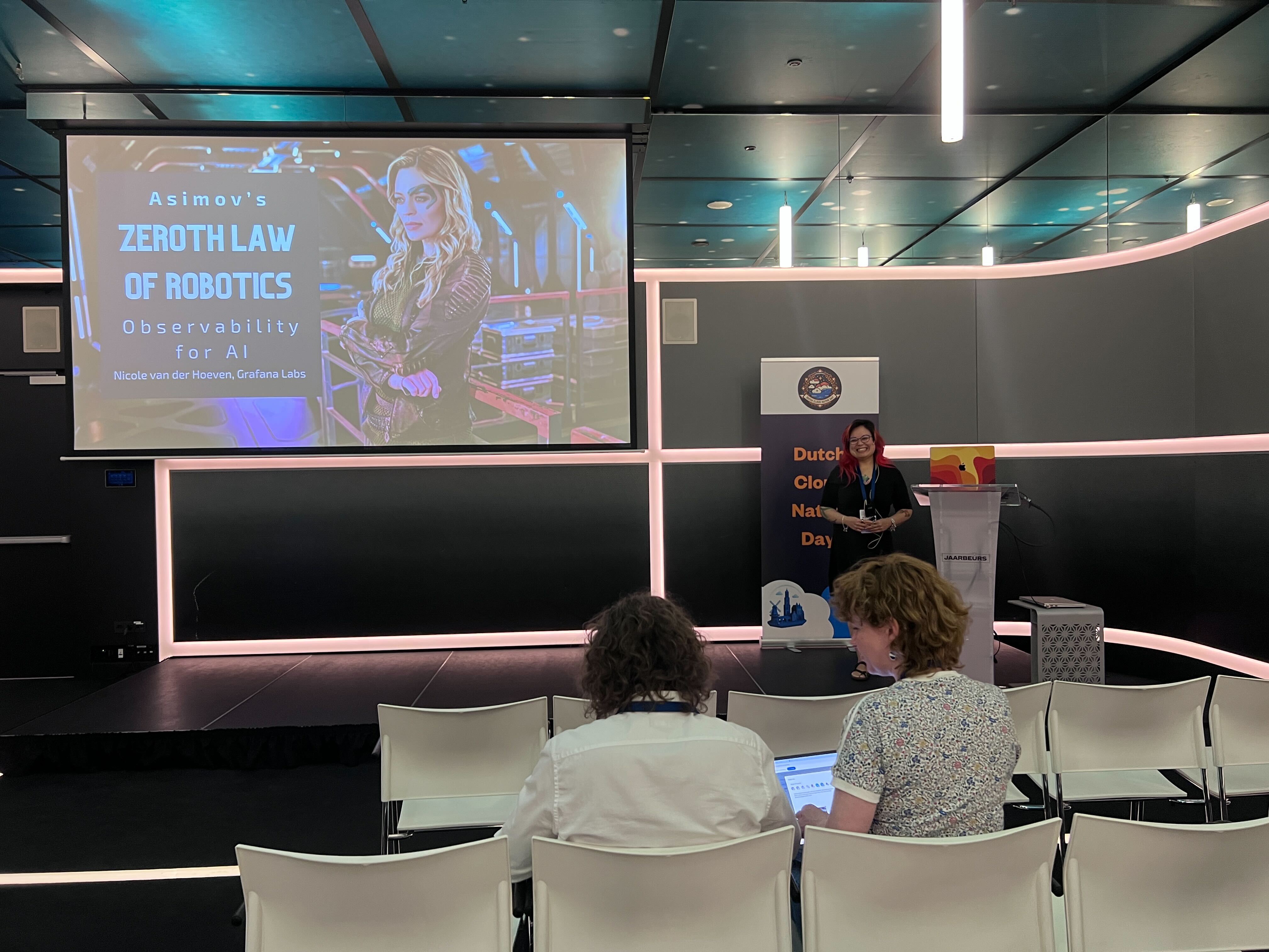 Me speaking at Dutch Cloud Native Day 2025